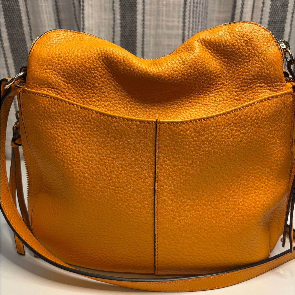 Vince Camuto Orange Leather Crossbody Bag